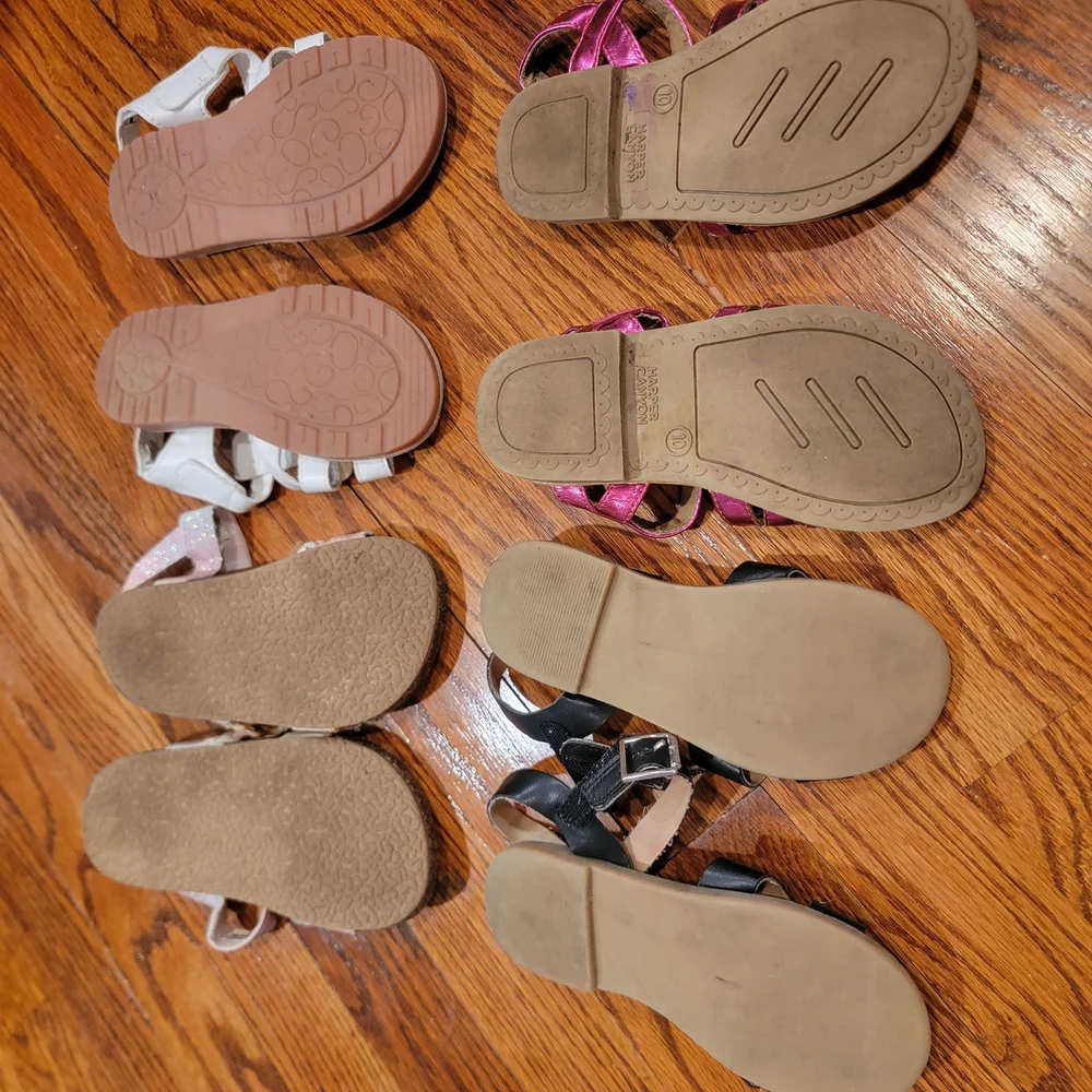 Tucker + Tate Pink and Black Sandals Summer Essentials